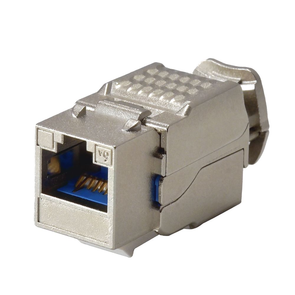 Cat 6A Component Level 90° STP Toolless Keystone Jack Keystone Jack
